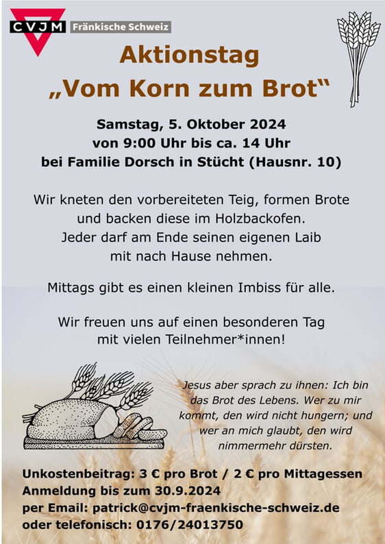 Vom Korn zum Brot Flyer